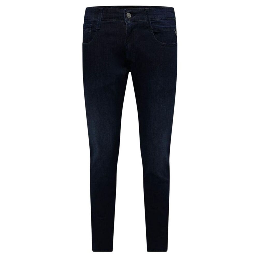 Replay Mens Anbass Faded Slim Jeans / Blue